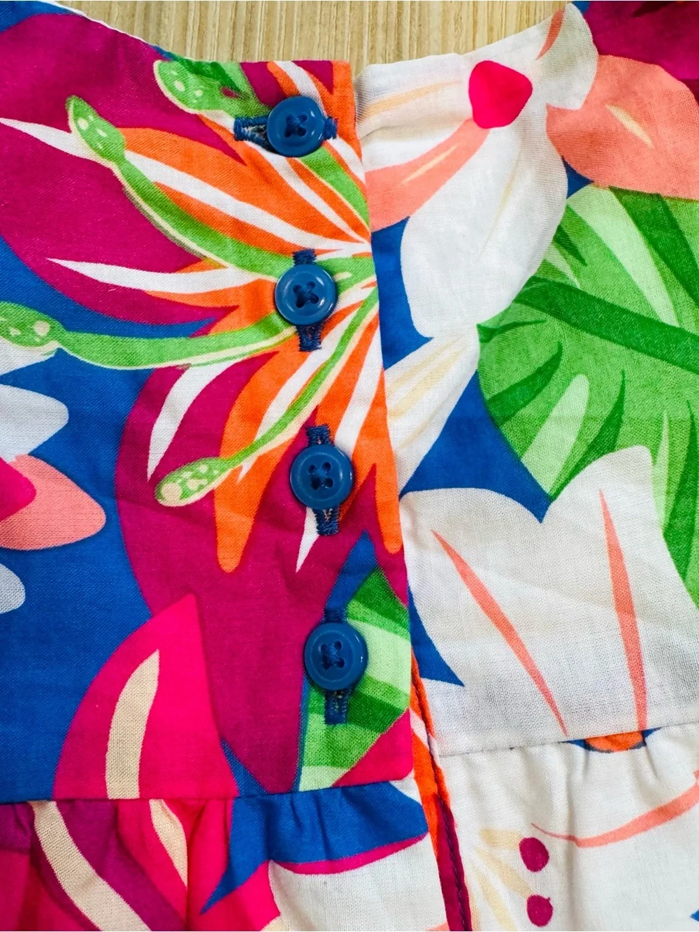 Janie and Jack Tropical Tiered Dress